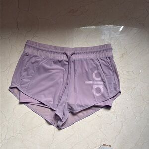 ALO Yoga Purple Athletic Shorts Moisture-Wicking Performance, Size Small